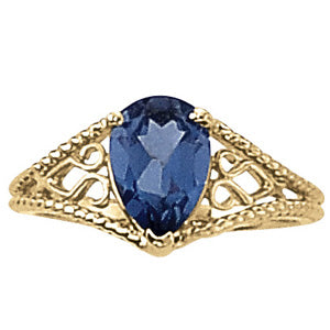 Pear Gemstone Fashion Ring