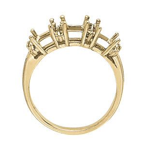 Square Princess & Cushion Gemstone Fashion Ring · 0.24 ct tw