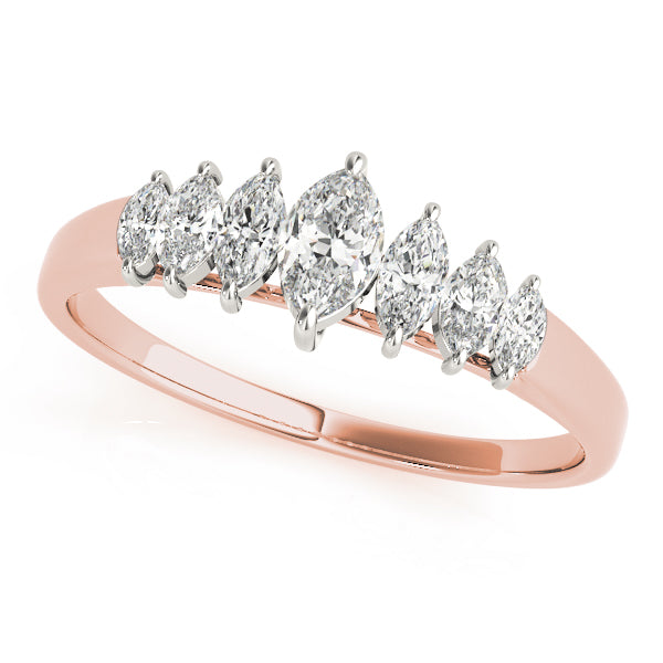 Marquise Fancy Shape Diamond Wedding Band · 0.50 ct tw