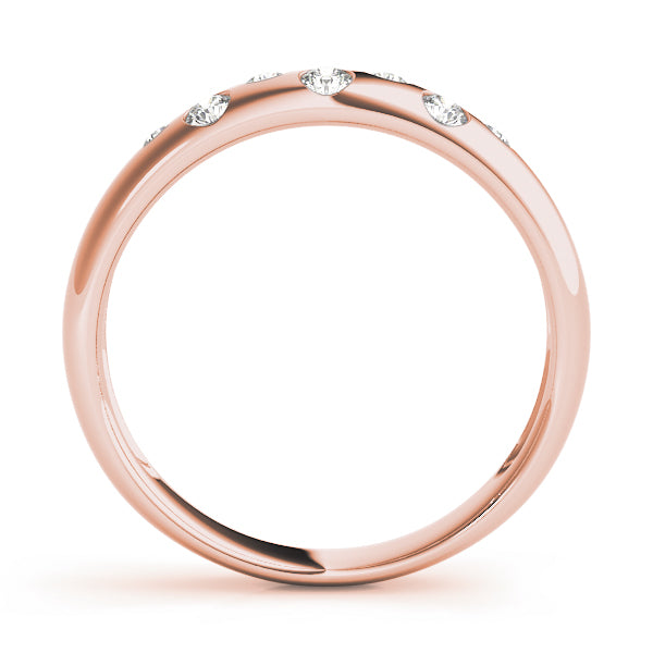 Bezel Set Diamond Wedding Band · 0.14 ct tw