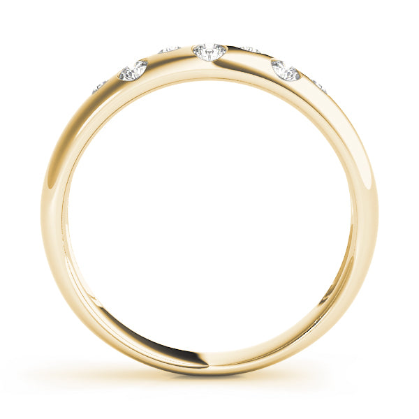 Bezel Set Diamond Wedding Band · 0.21 ct tw