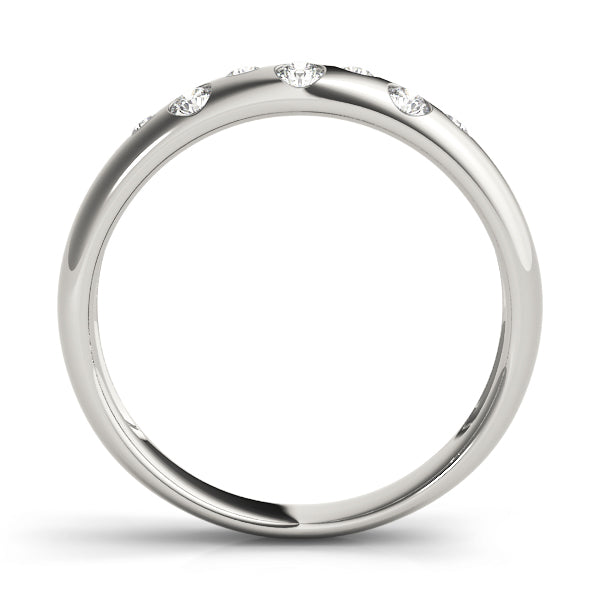 Bezel Set Diamond Wedding Band · 0.14 ct tw