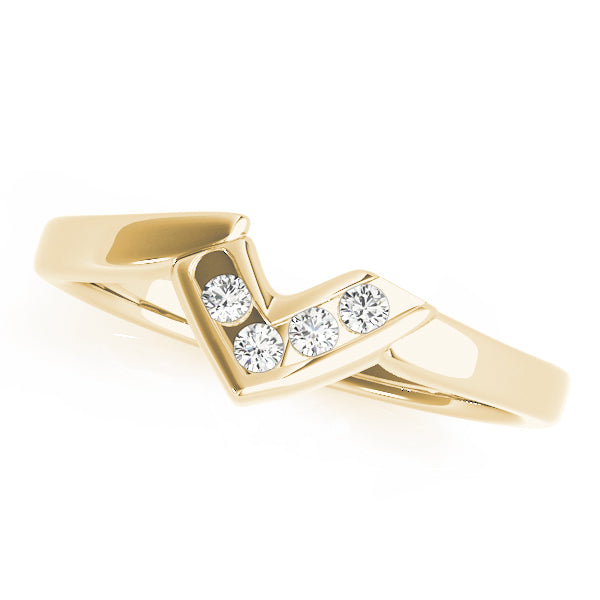 Curved Diamond Wedding Band · 0.04 ct tw