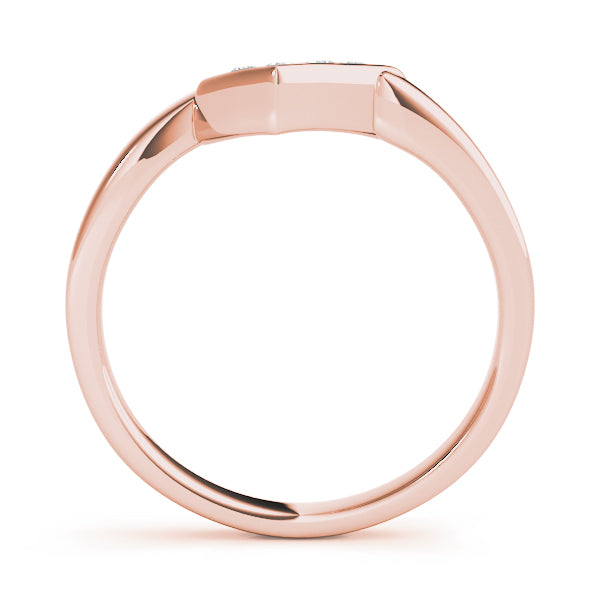 Curved Diamond Wedding Band · 0.04 ct tw