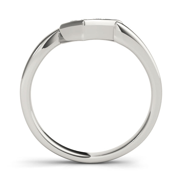 Curved Diamond Wedding Band · 0.04 ct tw