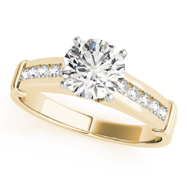 Single Row Channel Set Diamond Engagement Ring · 0.24 ct tw