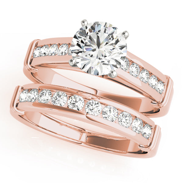 Single Row Channel Set Diamond Engagement Ring · 0.24 ct tw