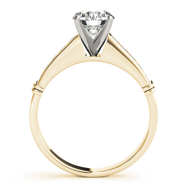Single Row Channel Set Diamond Engagement Ring · 0.24 ct tw
