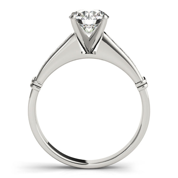 Single Row Channel Set Diamond Engagement Ring · 0.24 ct tw