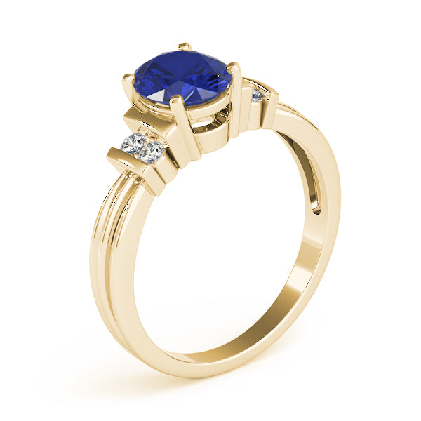 Oval Gemstone Fashion Ring · 0.10 ct tw