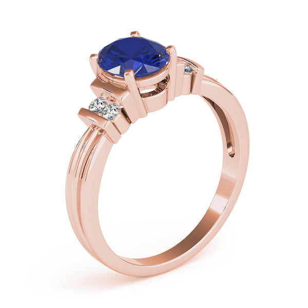 Oval Gemstone Fashion Ring · 0.10 ct tw