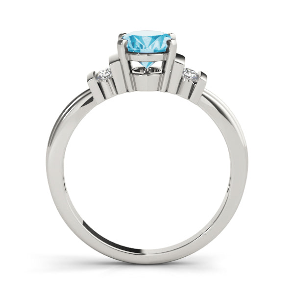 Oval Gemstone Fashion Ring · 0.10 ct tw