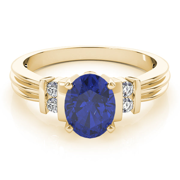 Oval Gemstone Fashion Ring · 0.10 ct tw