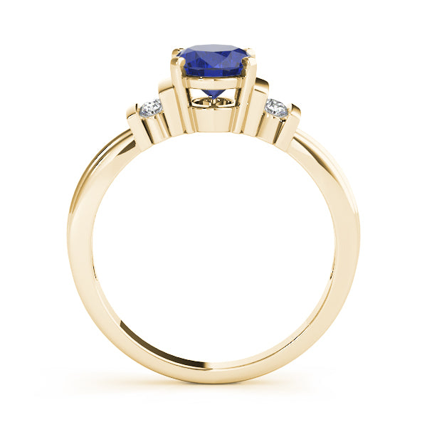 Oval Gemstone Fashion Ring · 0.10 ct tw