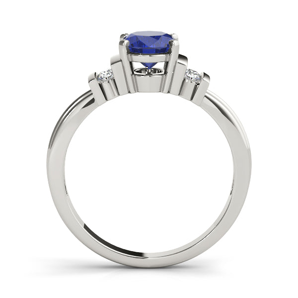 Oval Gemstone Fashion Ring · 0.10 ct tw