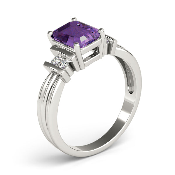 Emerald Gemstone Engagement Ring · 0.10 ct tw