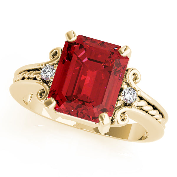 Emerald Gemstone Fashion Ring · 0.10 ct tw