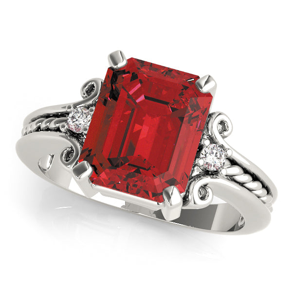 Emerald Gemstone Fashion Ring · 0.06 ct tw