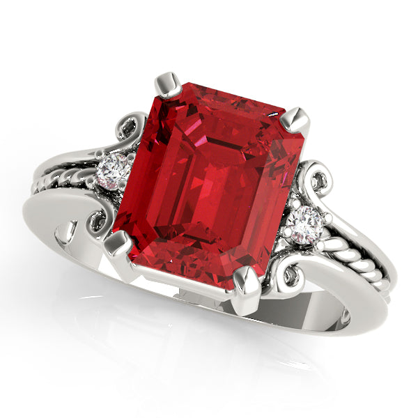 Emerald Gemstone Fashion Ring · 0.10 ct tw