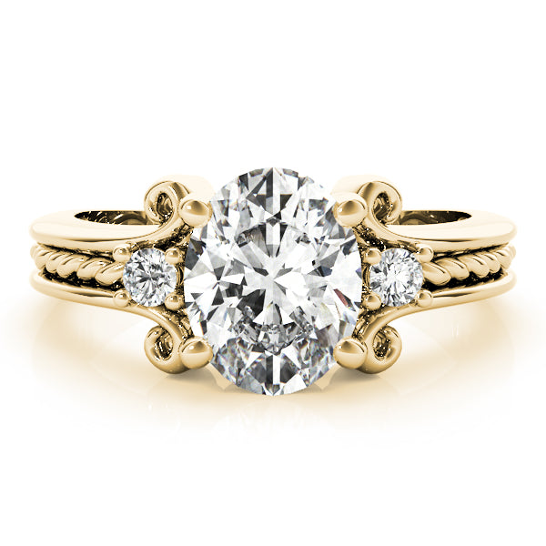 Oval Gemstone Fashion Ring · 0.10 ct tw