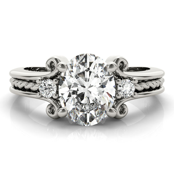 Oval Gemstone Fashion Ring · 0.10 ct tw