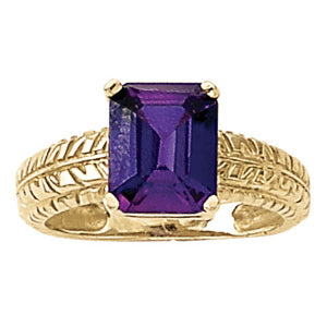 Emerald Gemstone Fashion Ring