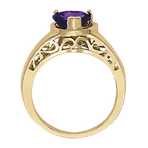 Heart Gemstone Fashion Ring