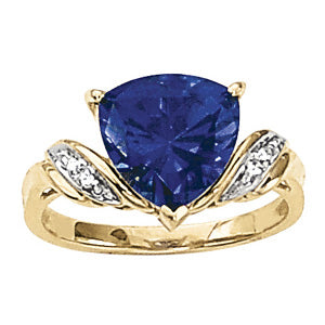 Trillion Gemstone Fashion Ring · 0.02 ct tw