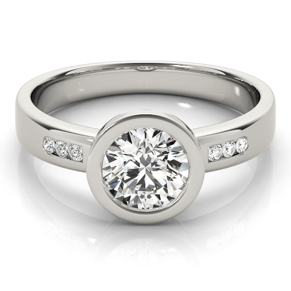 Round Single Row Channel Set Diamond Engagement Ring · 0.62 ct tw