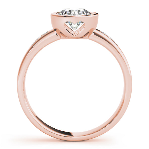 Round Single Row Channel Set Diamond Engagement Ring · 0.62 ct tw