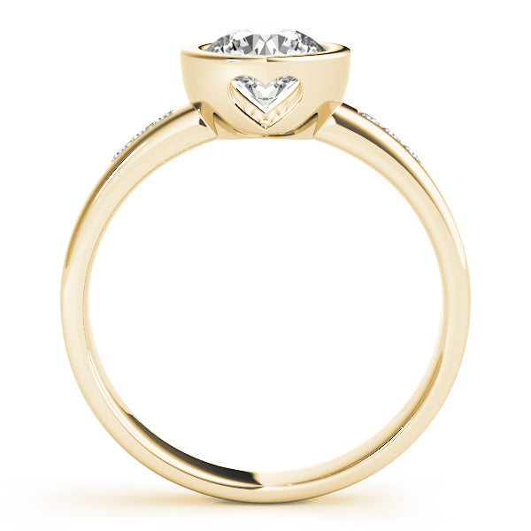 Round Single Row Channel Set Diamond Engagement Ring · 0.62 ct tw