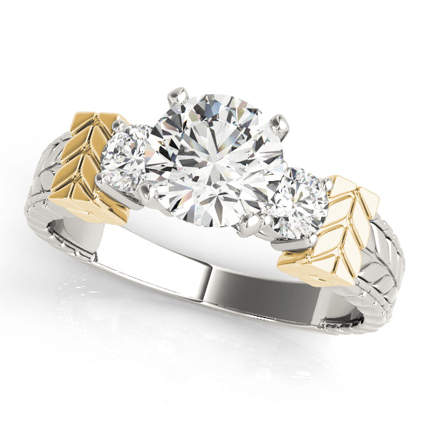Round Three-Stone Diamond Engagement Ring · 0.30 ct tw