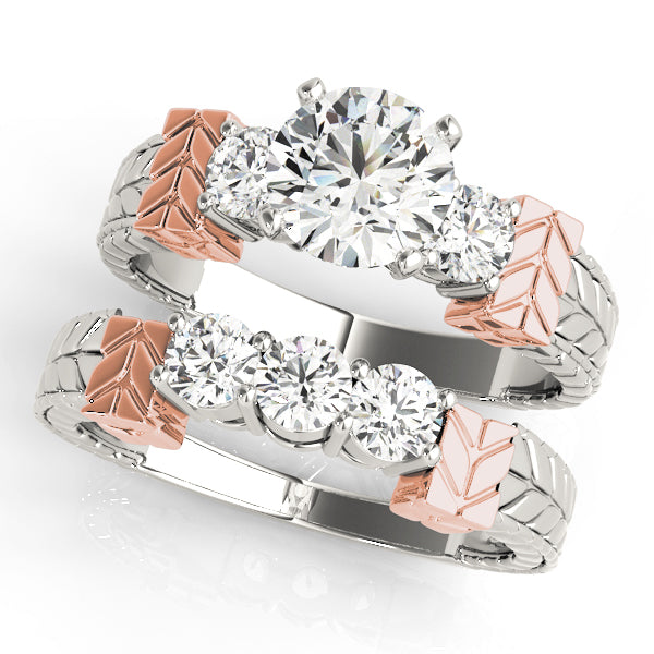 Round Three-Stone Diamond Engagement Ring · 0.30 ct tw