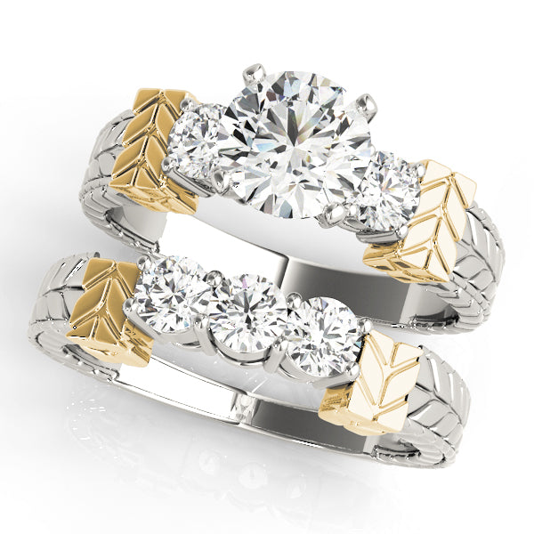 Round Three-Stone Diamond Engagement Ring · 0.30 ct tw