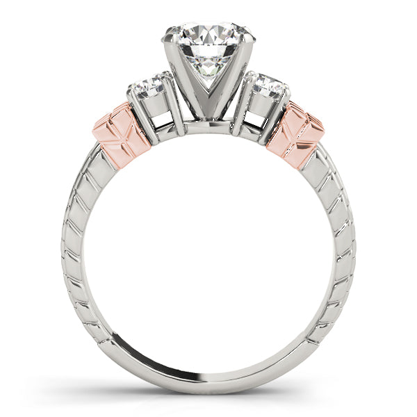 Round Three-Stone Diamond Engagement Ring · 0.30 ct tw