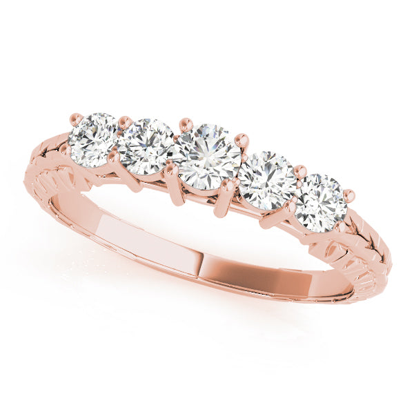 Round Prong Set Diamond Wedding Band · 0.93 ct tw