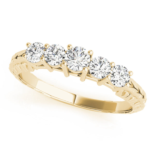 Round Prong Set Diamond Wedding Band · 0.55 ct tw