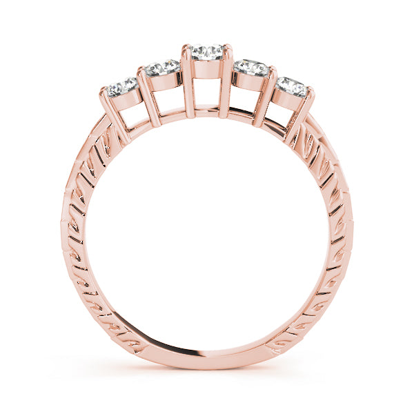 Round Prong Set Diamond Wedding Band · 0.93 ct tw