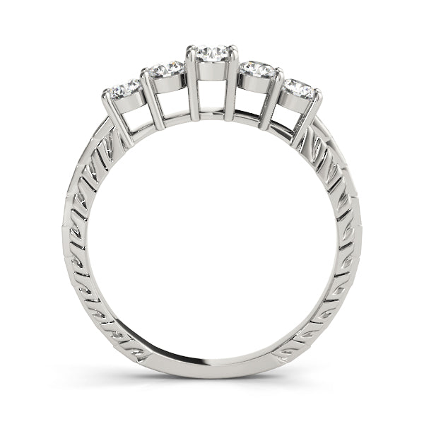 Round Prong Set Diamond Wedding Band · 0.93 ct tw