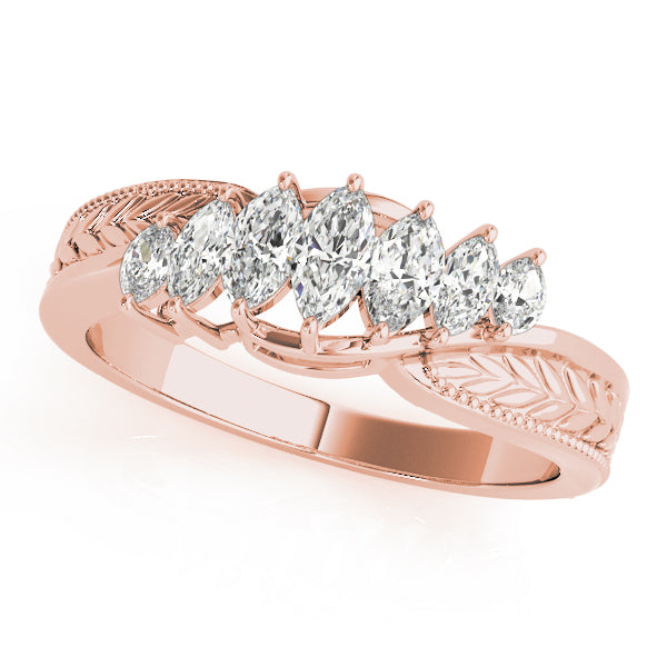 Marquise Fancy Shape Diamond Wedding Band · 0.76 ct tw