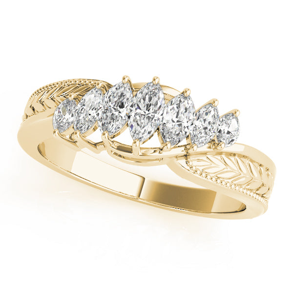 Marquise Fancy Shape Diamond Wedding Band · 0.76 ct tw