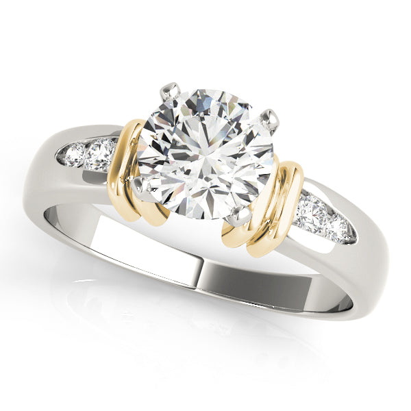 Single Row Channel Set Diamond Engagement Ring · 0.10 ct tw