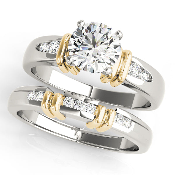 Single Row Channel Set Diamond Engagement Ring · 0.10 ct tw