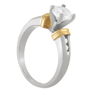 Single Row Channel Set Diamond Engagement Ring · 0.10 ct tw