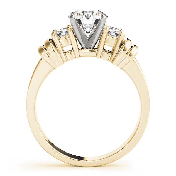 Round Three-Stone Diamond Engagement Ring · 0.24 ct tw