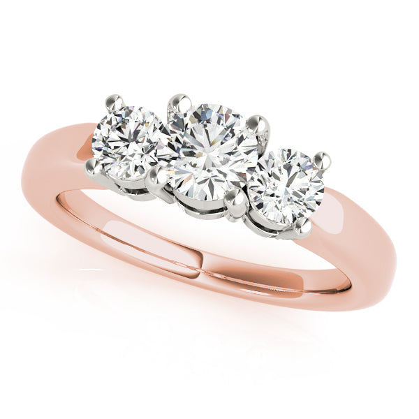 Round Three-Stone Diamond Engagement Ring · 1.00 ct tw