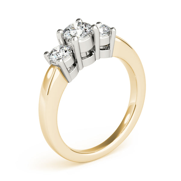 Round Three-Stone Diamond Engagement Ring · 1.00 ct tw