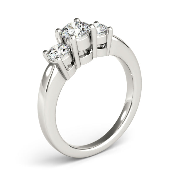 Round Three-Stone Diamond Engagement Ring · 1.00 ct tw