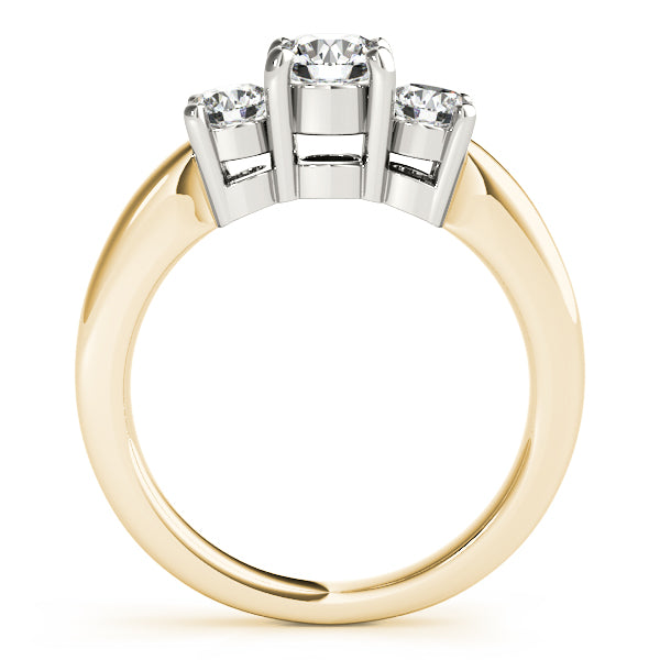 Round Three-Stone Diamond Engagement Ring · 0.75 ct tw