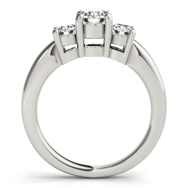 Round Three-Stone Diamond Engagement Ring · 0.75 ct tw